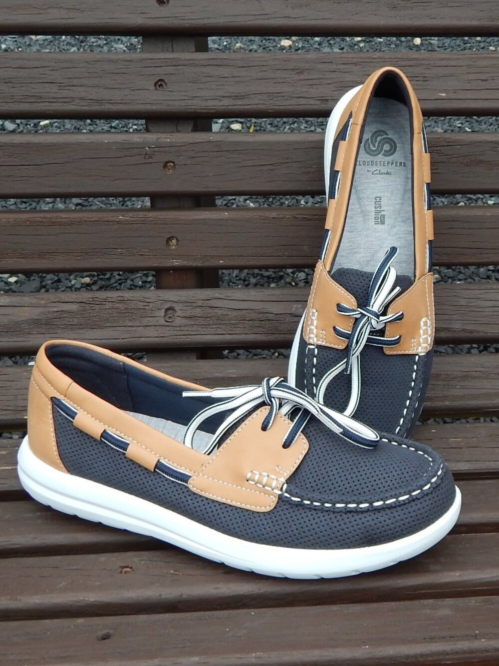 Clarks Cloudsteppers Jocolin Vista Boat Shoes Women's Size 8 NEVER WORN